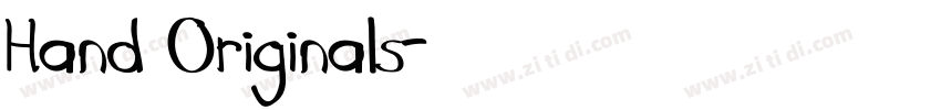 Hand Originals字体转换